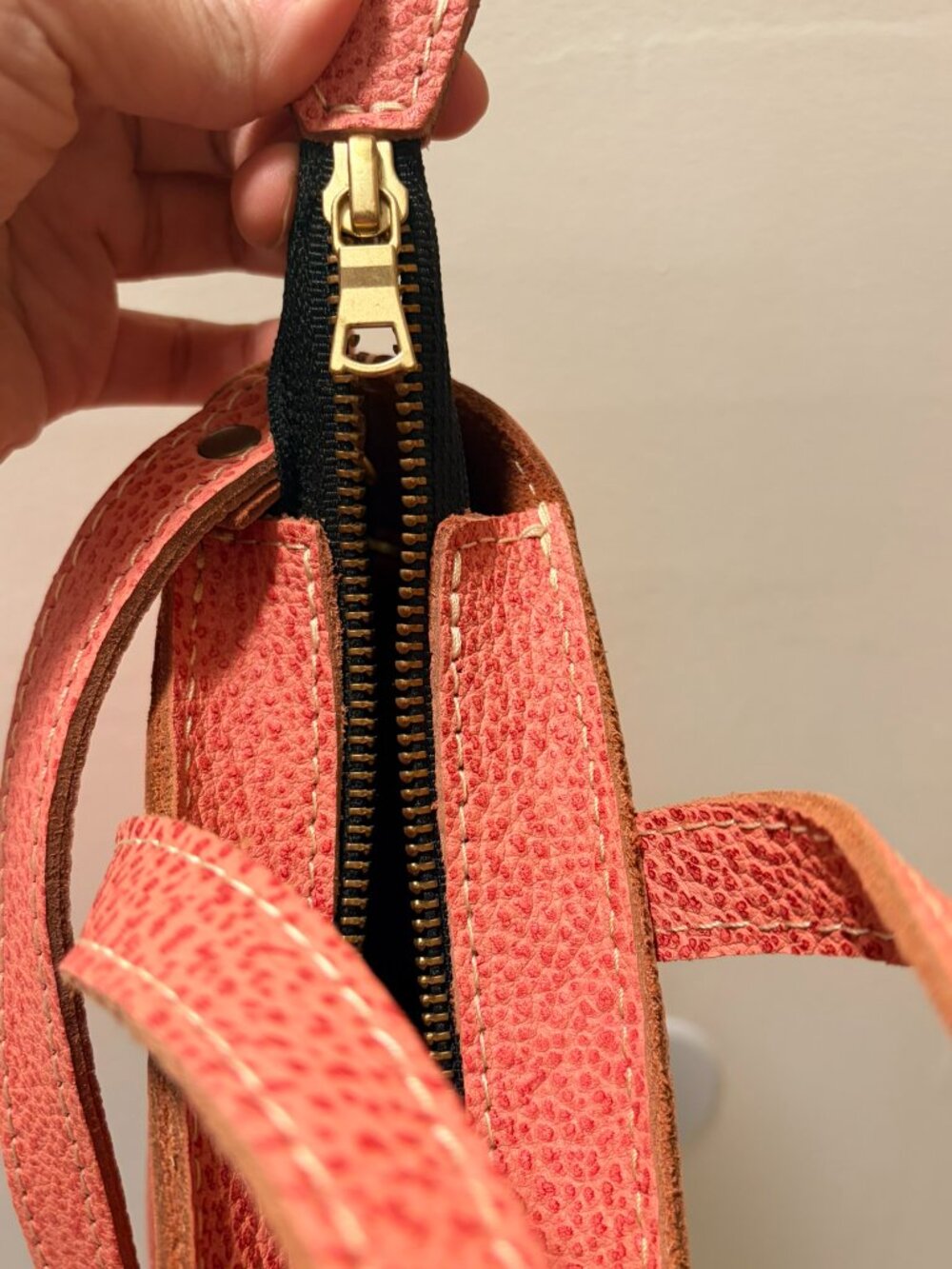 PLG Mini Crossbody Tote – Bubblegum 💗 with Zipper top - Picture 6 of 8